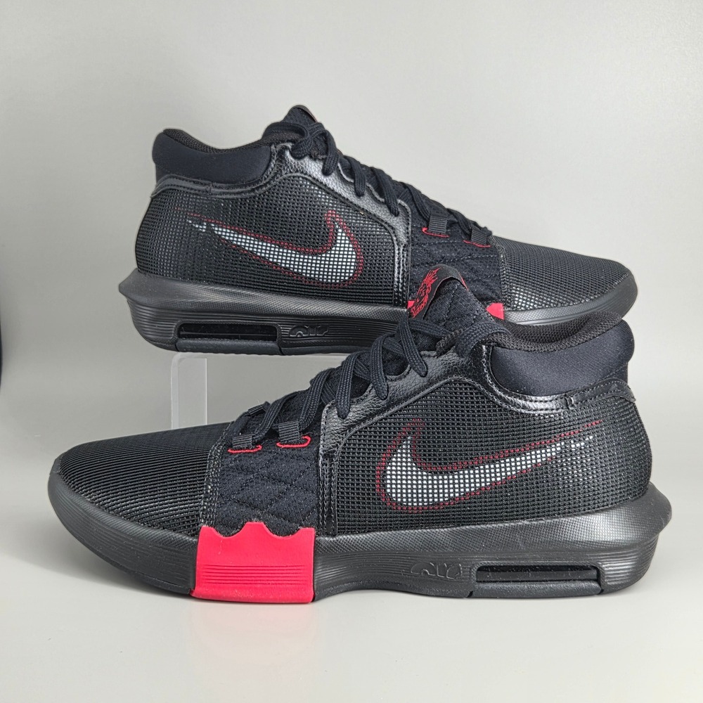 Nike LeBron Witness VIII Basketball Shoe Mens 11 Black University Red FB2239 005